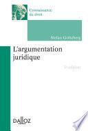 L'argumentation juridique