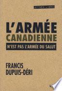 L'armée canadienne n'est pas l'Armée du Salut