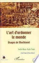 L'art d'ordonner le monde