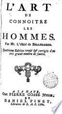 L'art de connoitre les hommes