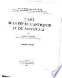 L'art de la fin de l'antiquité et du moyen age