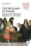 L'art de la paix en Europe