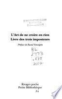 L'art de ne croire en rien