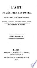 L'Art de vérifier les dates depuis l'année 1770 jusqu'à nos jours: 1826