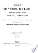 L'Art de vérifier les dates depuis l'année 1770 jusqu'à nos jours, formant la continuation, ou troisième partie de l'ouvrage publié sous ce nom...
