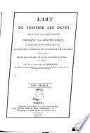 L'art de vérifier les dates depuis l'année 1770 jusqu'à nos jours