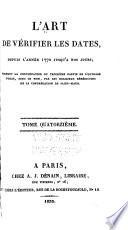 L'art de vérifier les dates des faits historiques, des inscriptions, des chroniques, et autres anciens monuments, avant l'er̀e chrétienne...