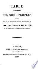 L'Art de vérifier les dates