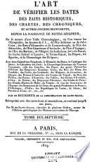 L'Art de vérifier les dates
