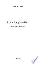 L'art des généralités