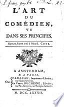 L'art du comédien