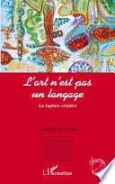 L'art n'est pas un langage