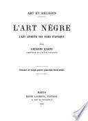 L'art nègre