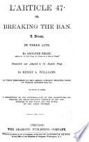 L'article 47; Or, Breaking the Ban