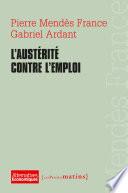 L'Austérité contre l'emploi