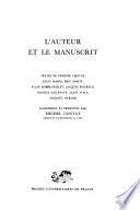 L'Auteur et le manuscrit