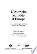 L'Autriche et l'idée d'Europe