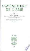 L'Avenement De L'ame
