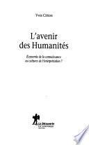 L'avenir des humanités