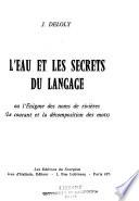 L'eau et les secrets du langage