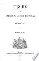 L'Echo du cabinet de lecture paroissial de Montréal