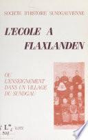 L'école à Flaxlanden