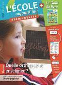 L'Ecole aujourd'hui Elémentaire - Novembre 2012