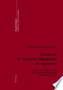 L'école de la Troisième République en questions