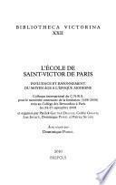 L'école de Saint-Victor de Paris