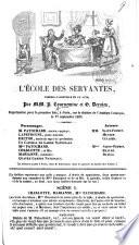 L'École des Servantes, comédie-vaudeville en un acte, par MM. P. Tournemine et G. Dervieu
