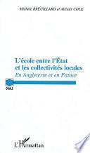 L'école entre l'Etat et les collectivités locales