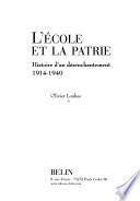L'école et la patrie