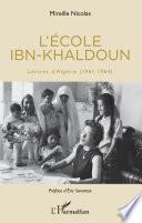 L'école Ibn-Khaldoun