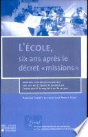 L'école, six ans après le décret « missions »