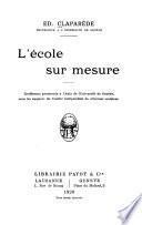 L'école sur mesure ...