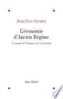 L'Economie d'Ancien Régime