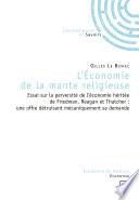 L'Economie de la mante religieuse
