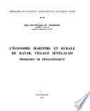 L'économie maritime et rurale de Kayar, village sénégalais
