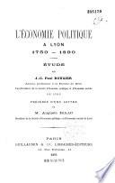 L'économie politique à Lyon