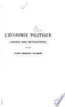 L'économie politiques