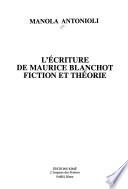 L'écriture de Maurice Blanchot
