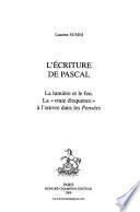 L'écriture de Pascal