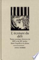 L'écriture du défi