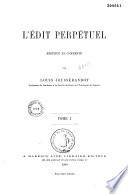 L'Édit perpétuel