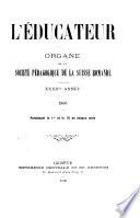 L'éducateur et bulletin corporatif