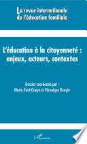 L'éducation à la citoyenneté