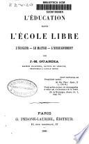L'éducation dans l'école libre