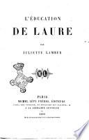 L'éducation de Laure par Juliette Lamber
