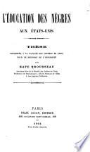 L'éducation des nègres aux États-Unis