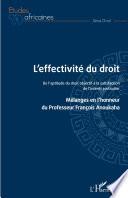 L'effectivité du droit